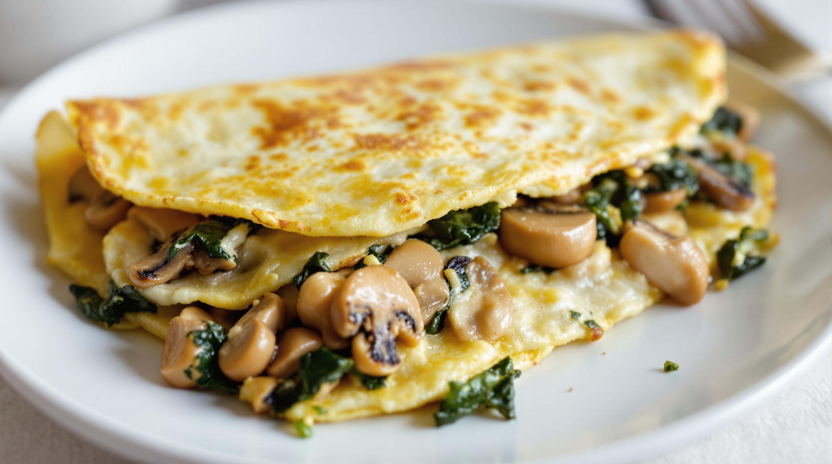 Mushroom and Spinach Omelette