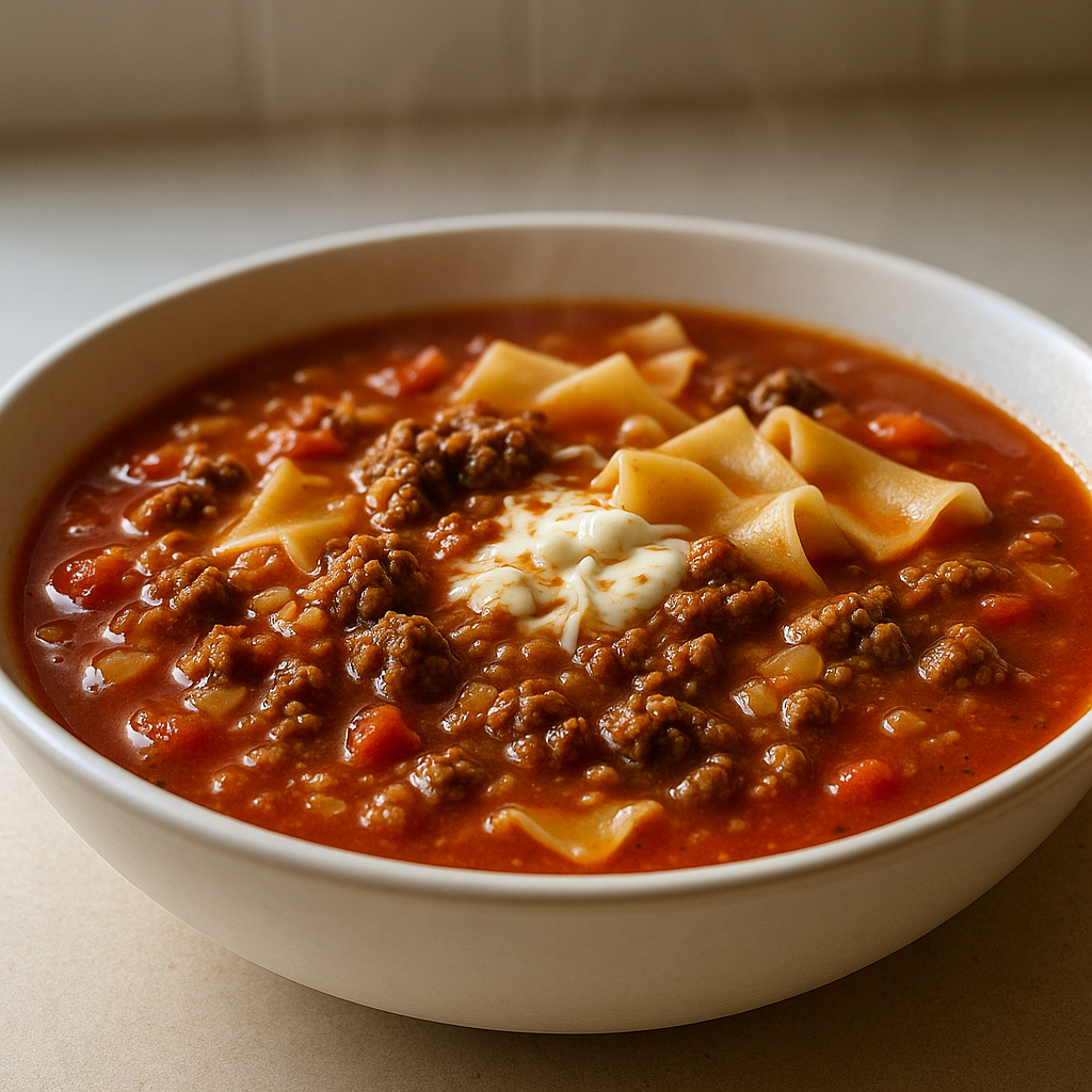 One Bowl Weight Loss Lasagne Soup