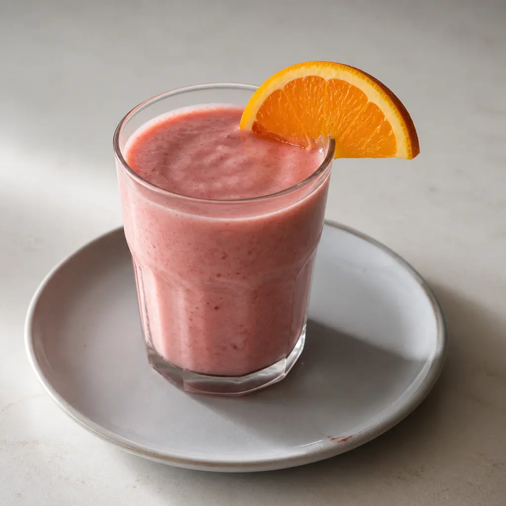 Orange Breakfast Fruit Smoothie