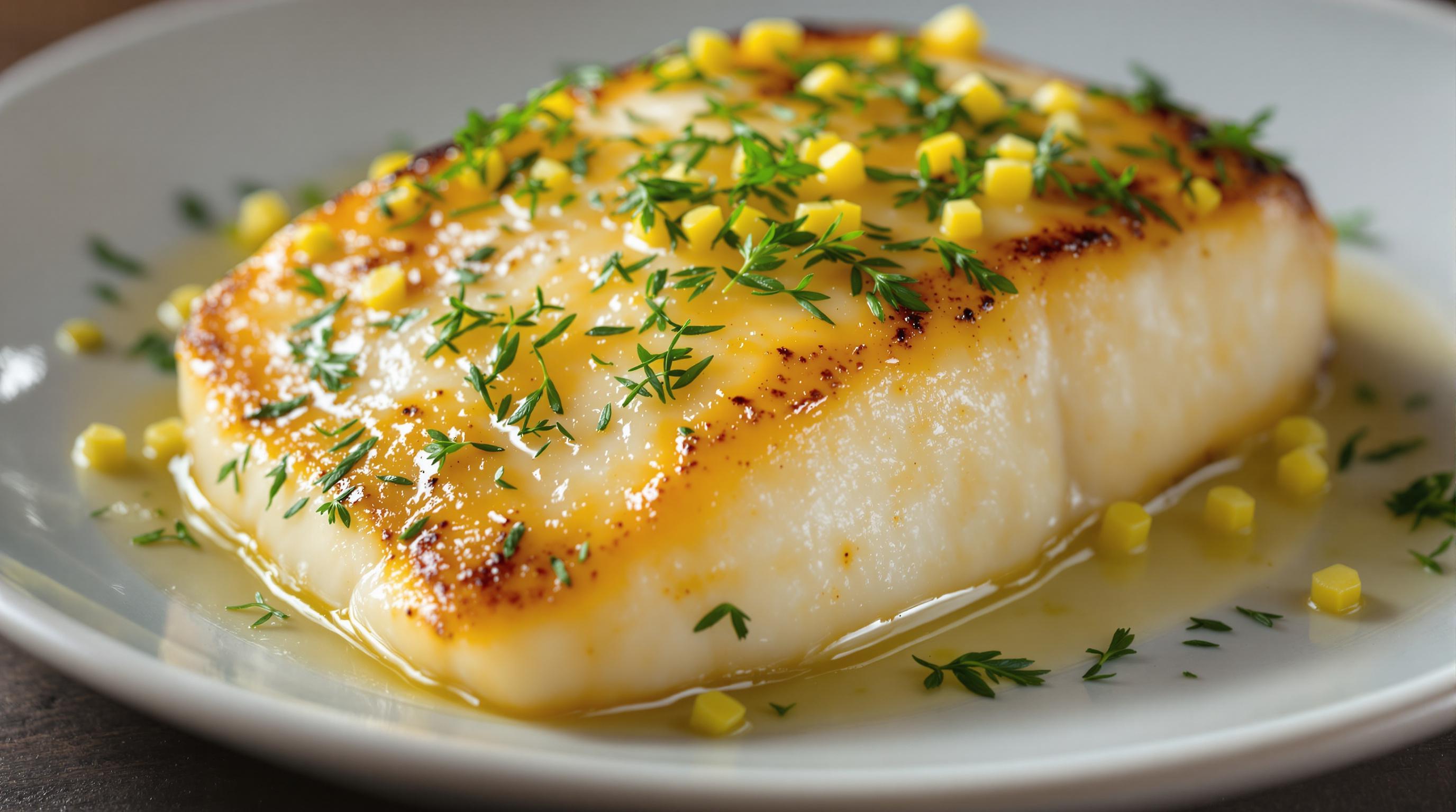 Pan-Seared Cod with Lemon and Dill
