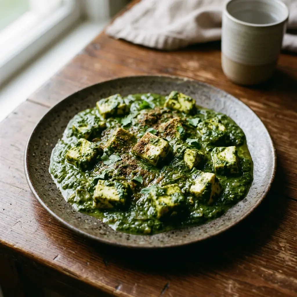 Paneer with Spinach