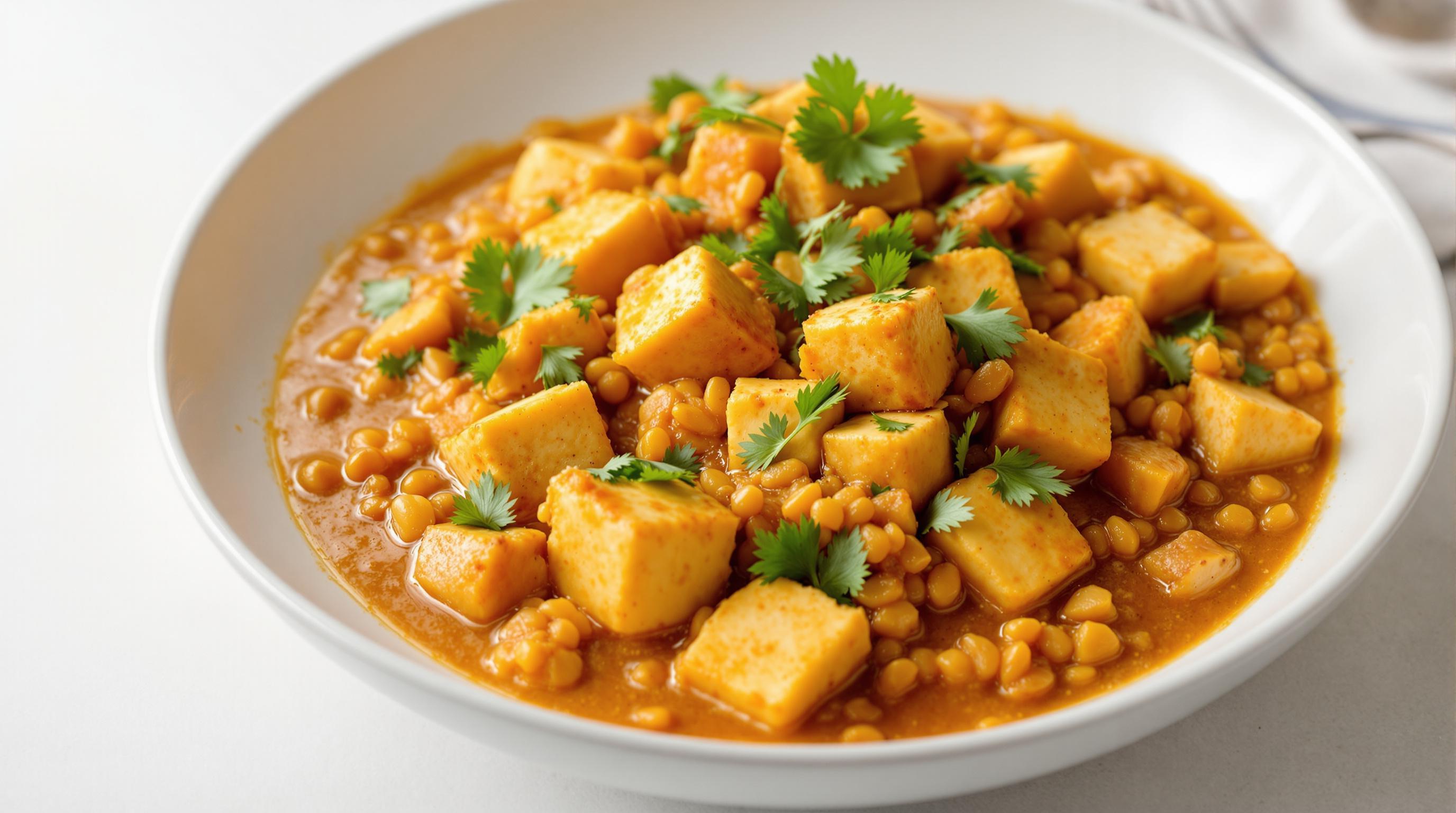 Paprika-Spiced Lentil and Tofu Curry