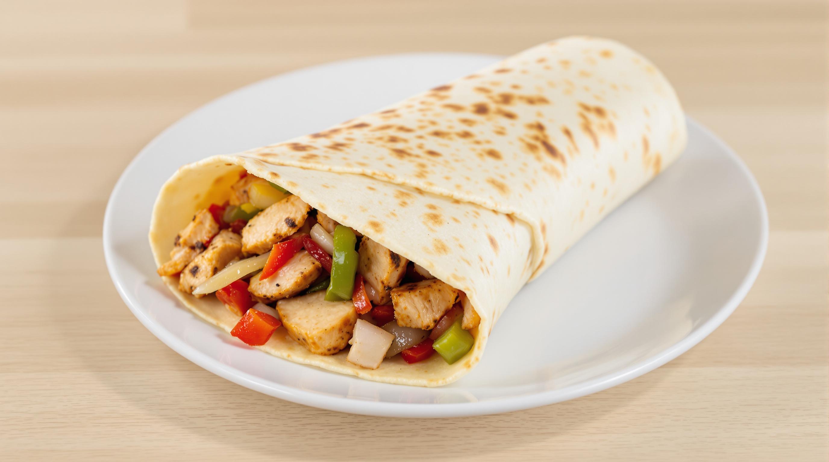 Protein-Packed Chicken Fajita Wrap