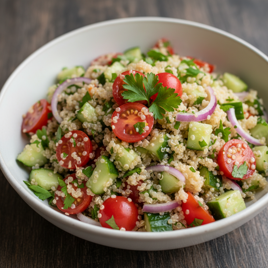 Quinoa Salad with Lemon Vinaigrette