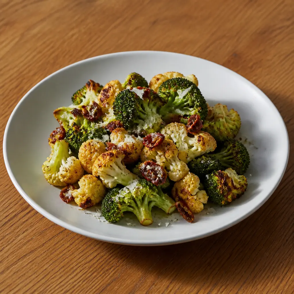 Roasted Broccoli and Cauliflower