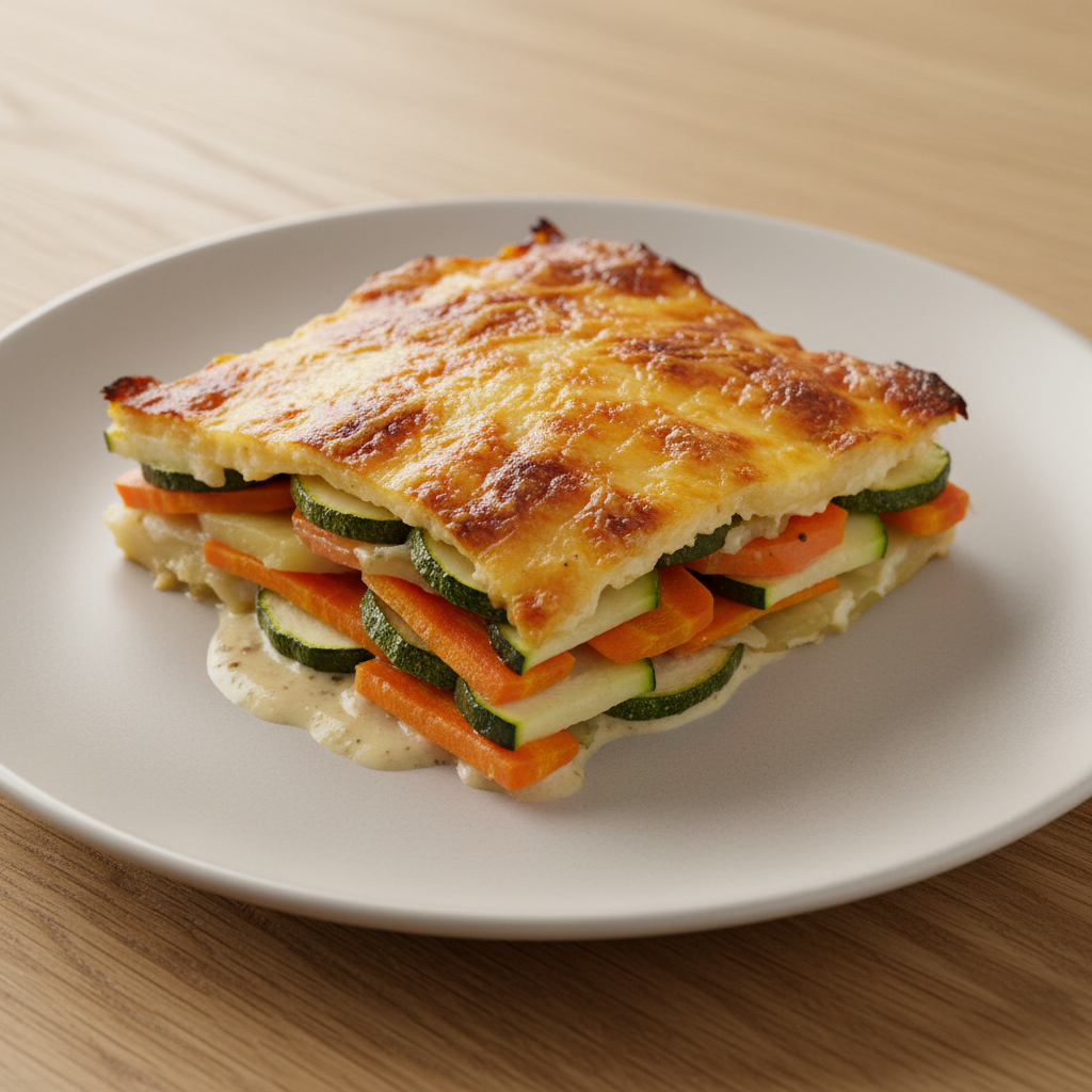 Roasted Vegetable and Potato Gratin