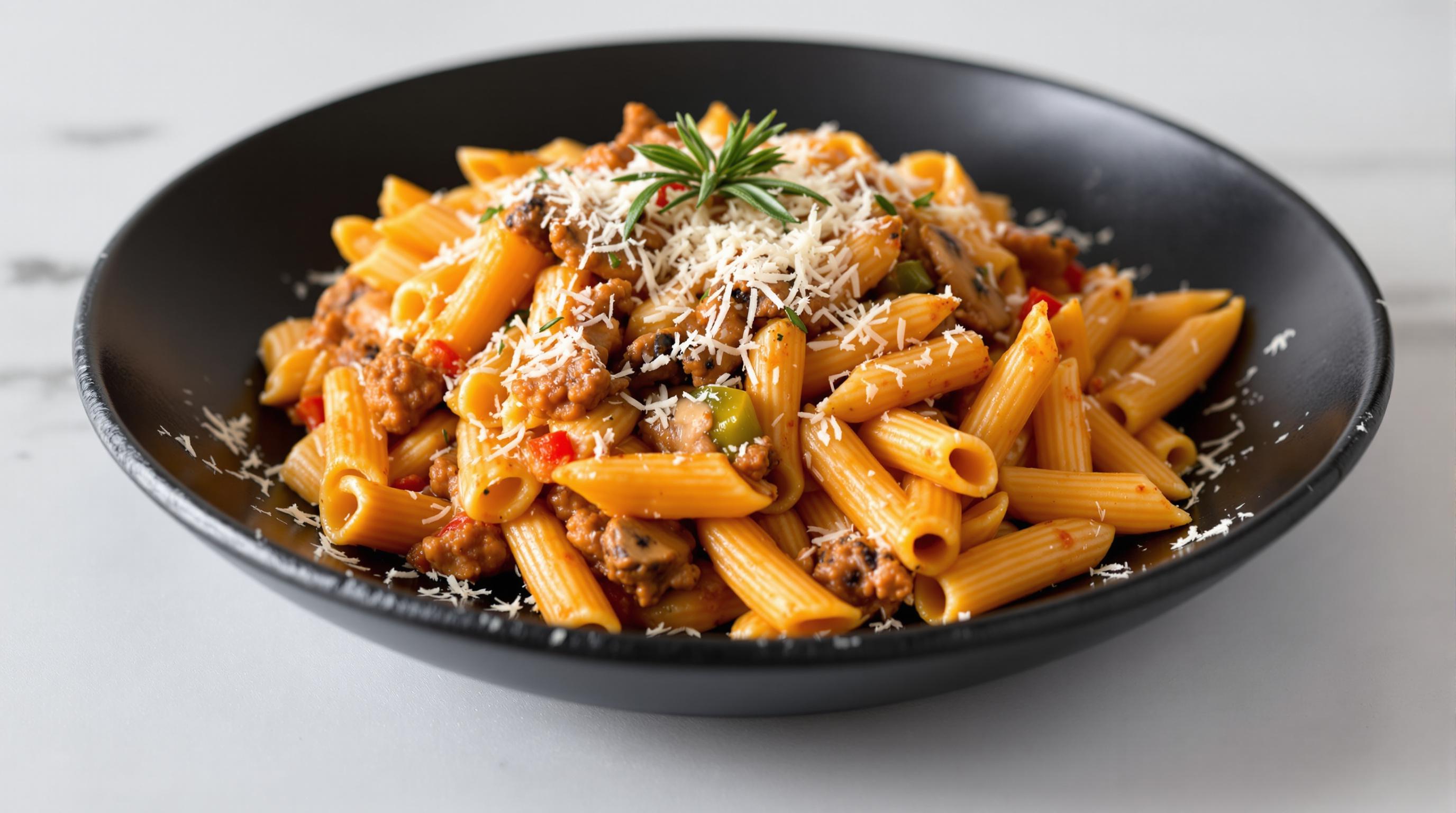 Rosemary Lamb and Mushroom Penne