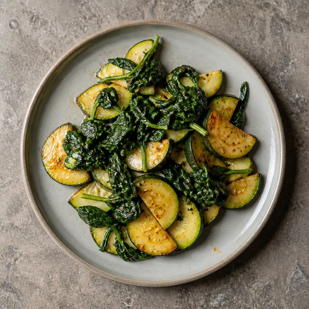 Sautéed Courgette and Spinach