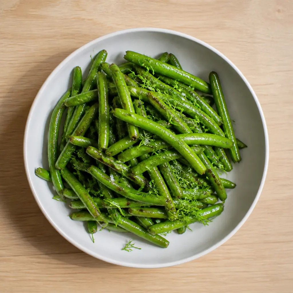 Sautéed Green Beans with Lemon and Dill
