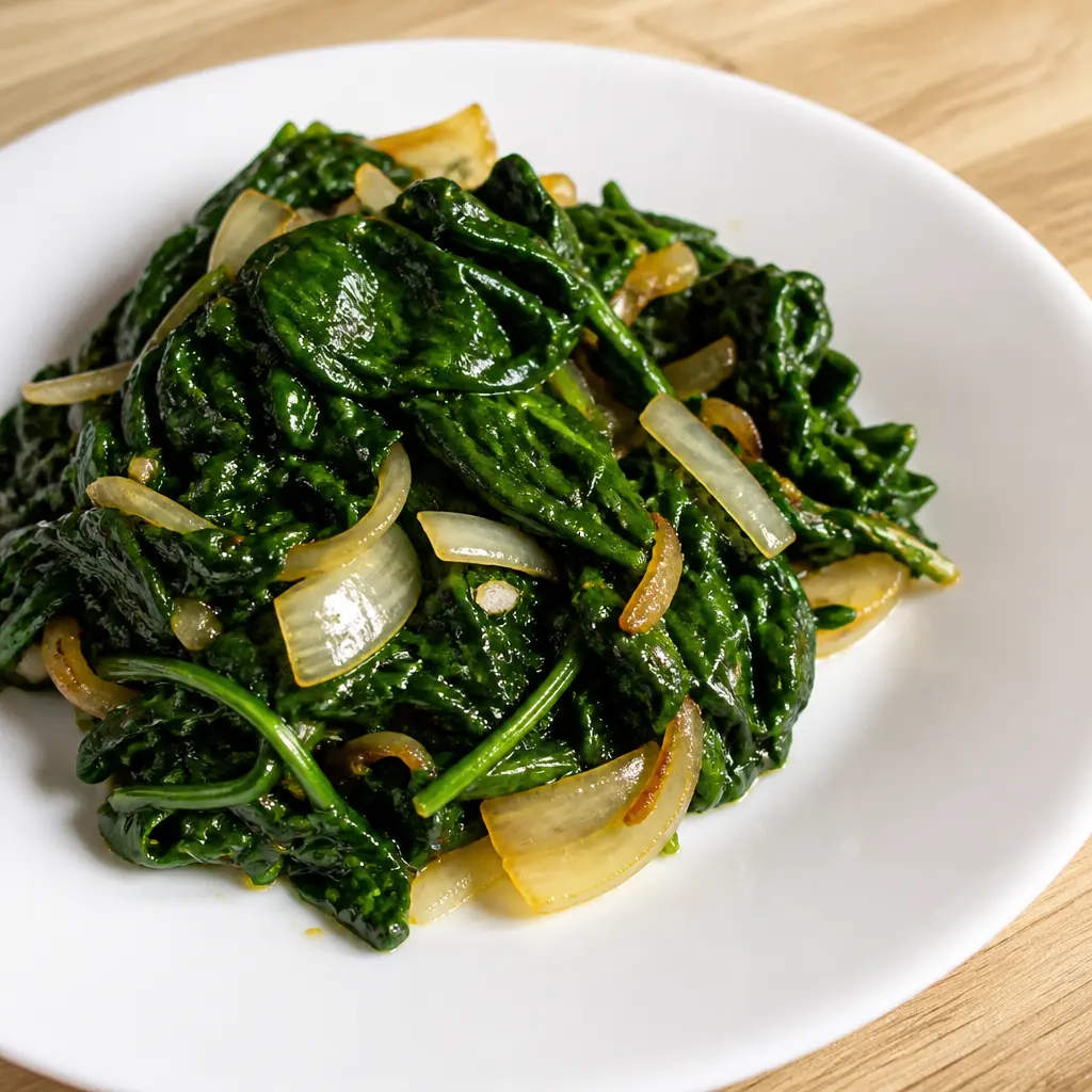 Sautéed Spinach with Onions