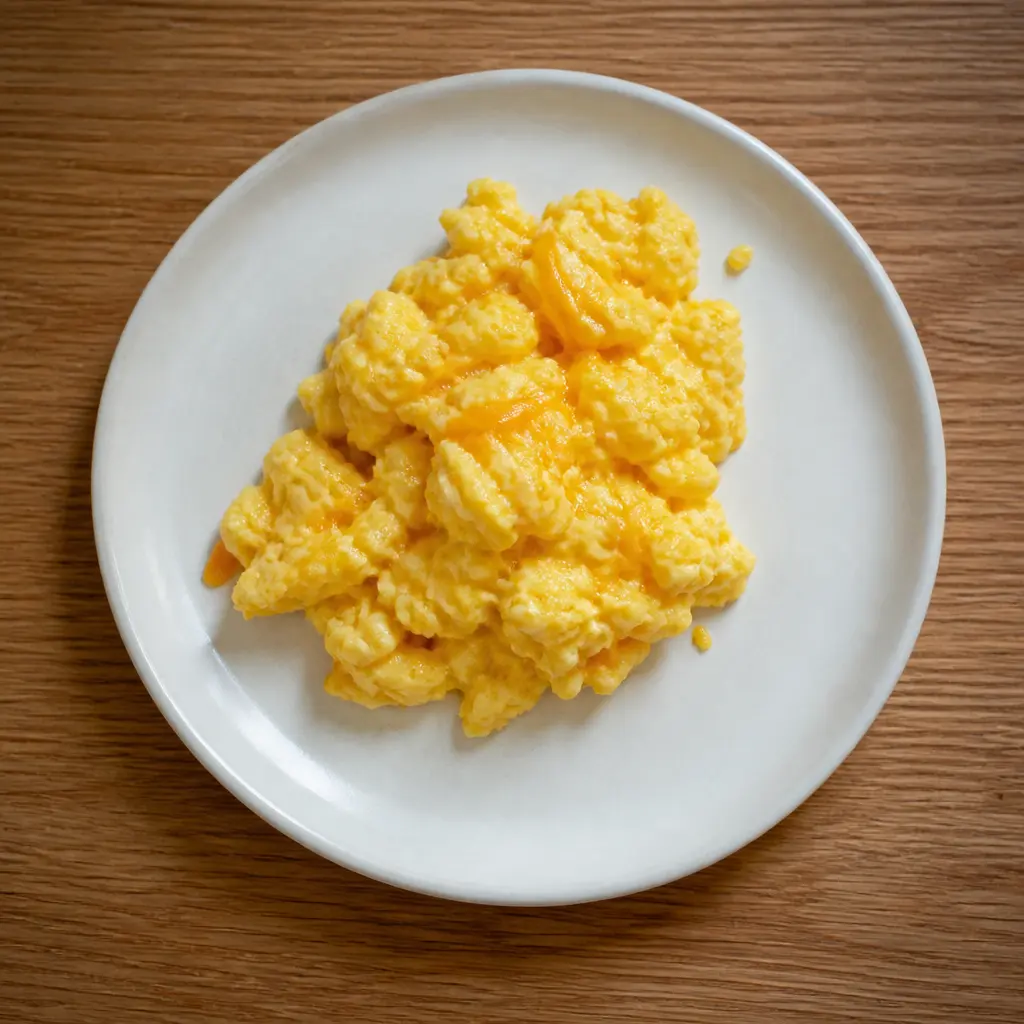 Scrambled Eggs with Cheddar