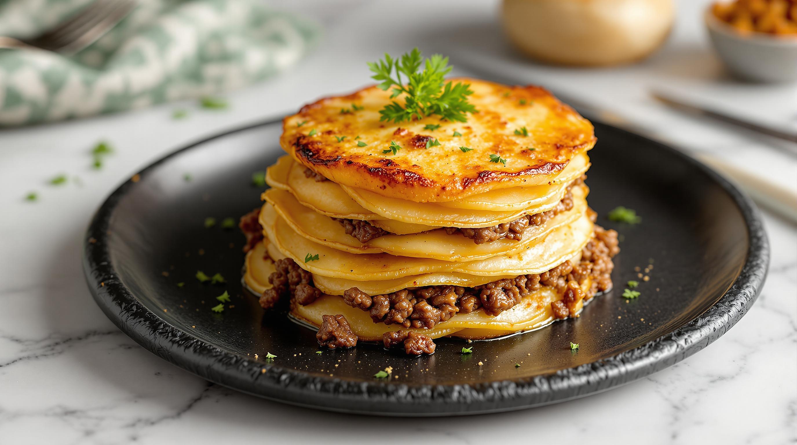 Single-Serving Minced Beef Potato Gratin