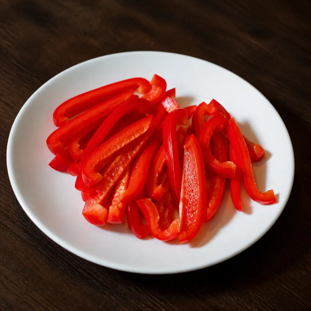 Sliced bell pepper