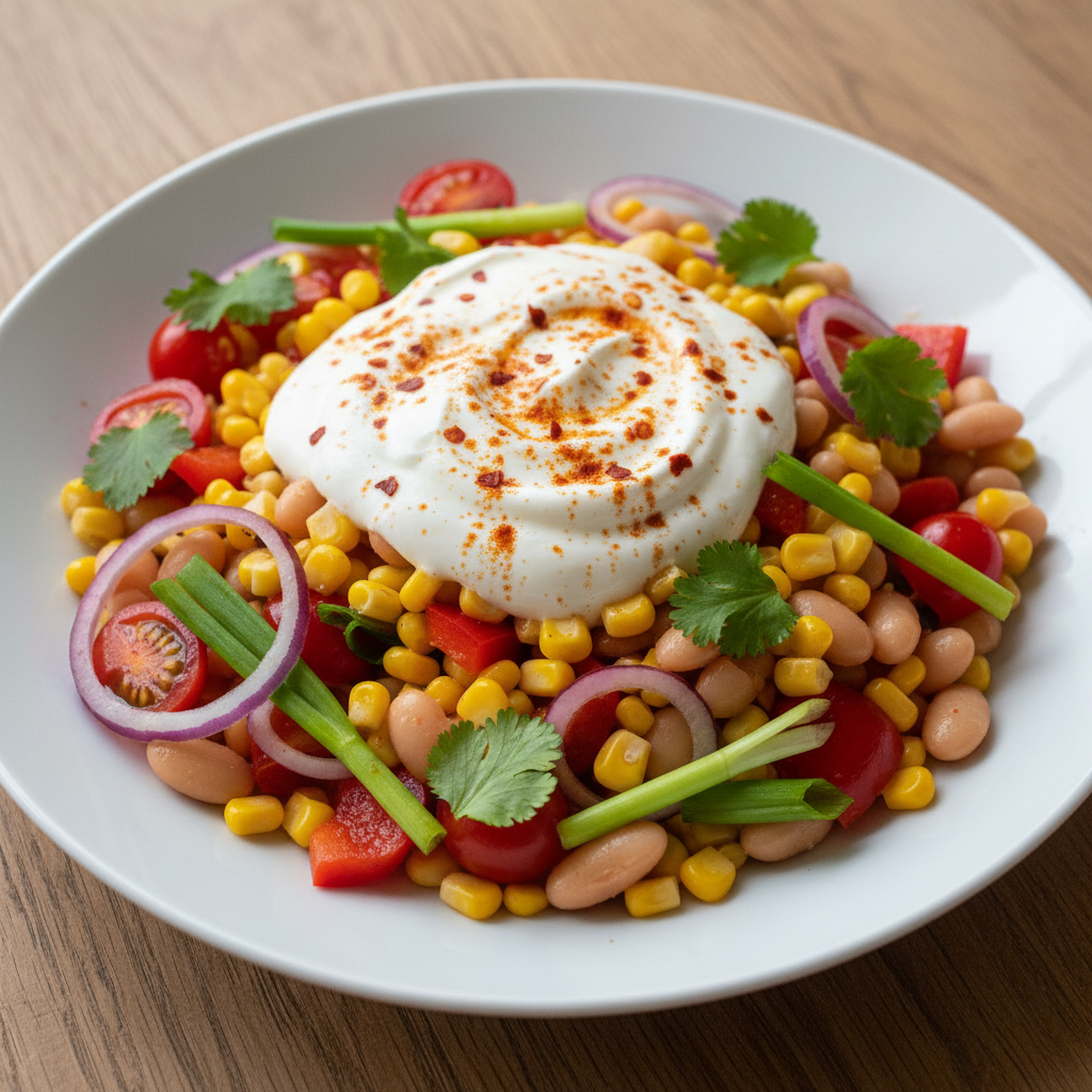 Smokey Sweetcorn & Butter Bean Salad