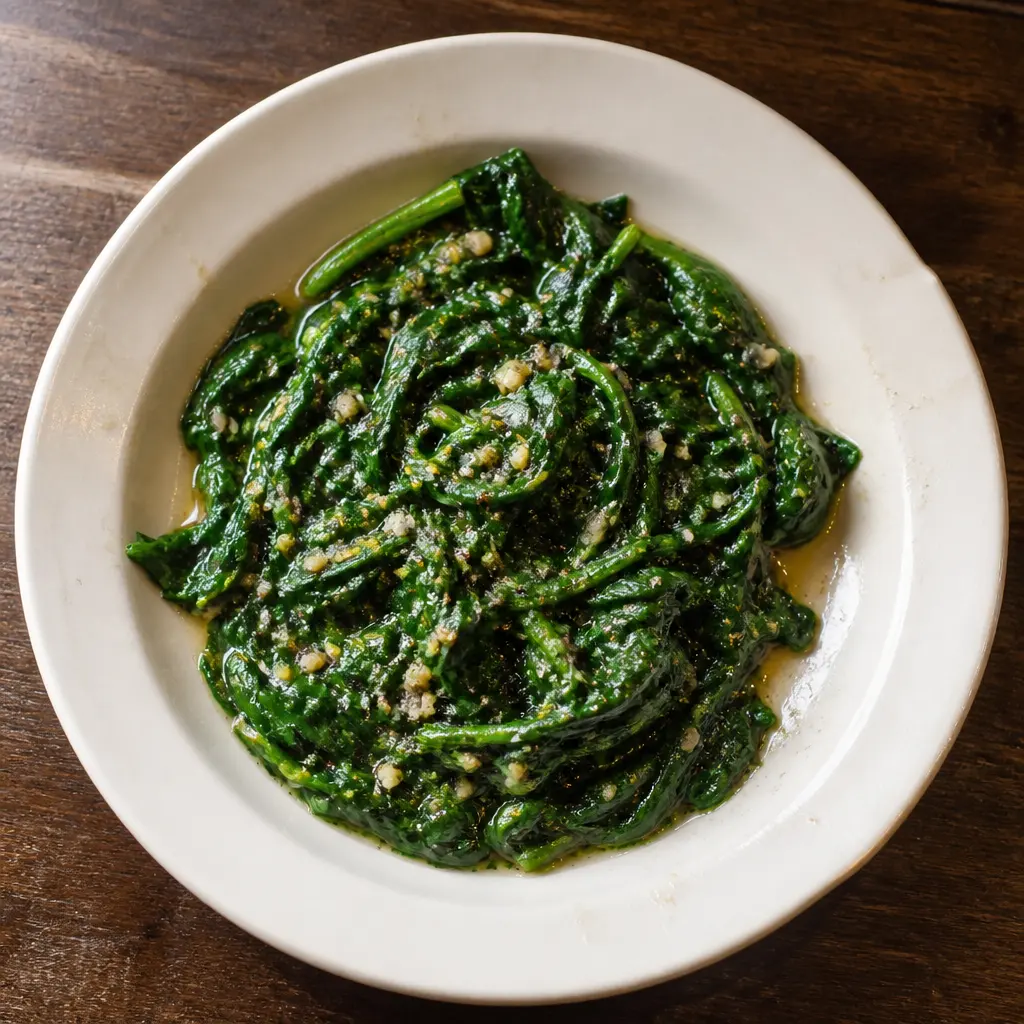 Spinach Sauté with Brown Butter and Garlic