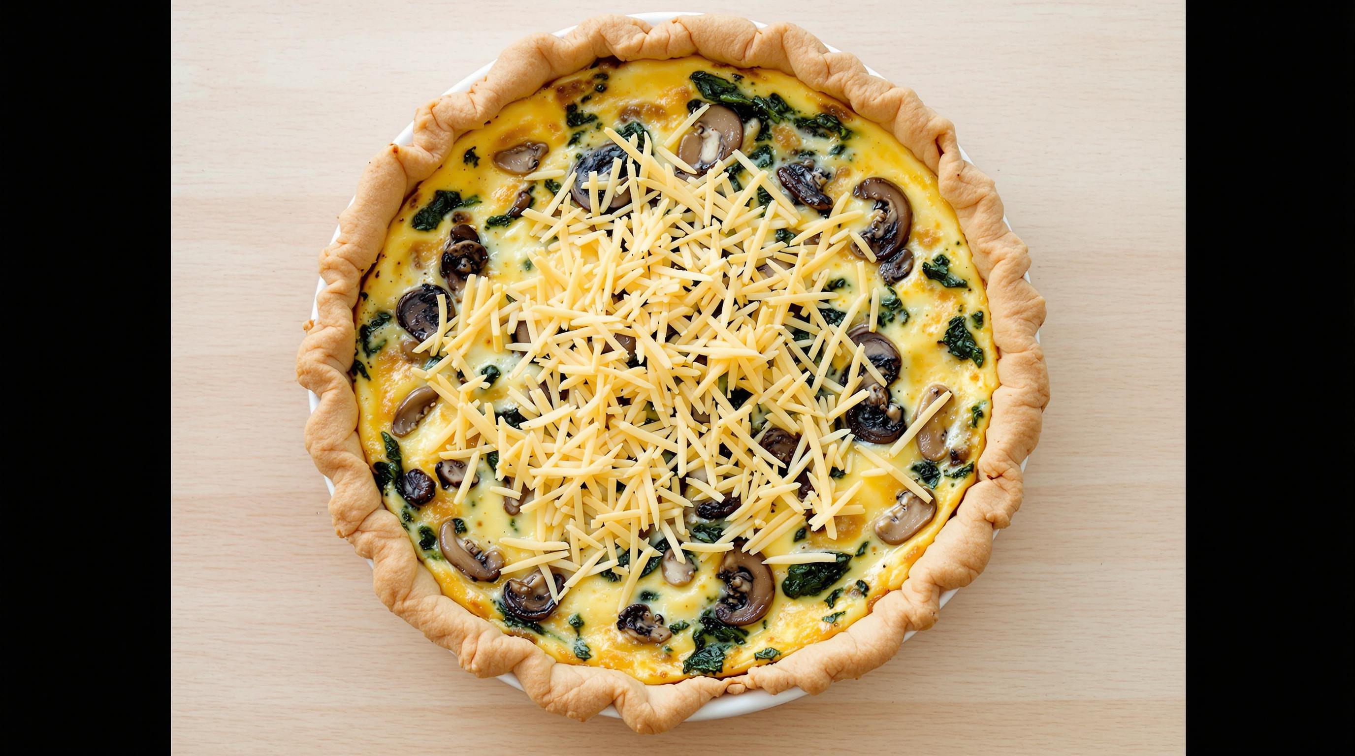 Spinach and Mushroom Quiche