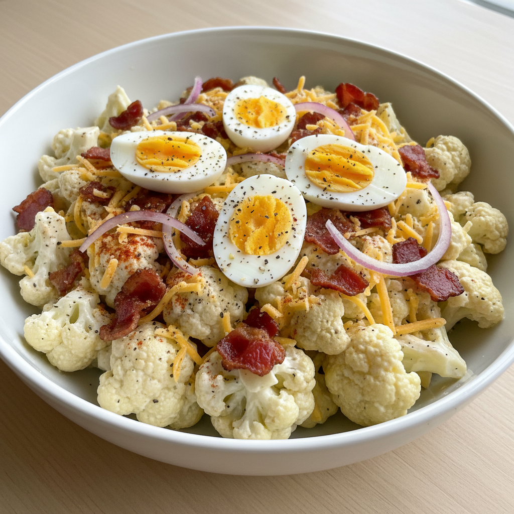 Summer Cauliflower Salad - Loaded