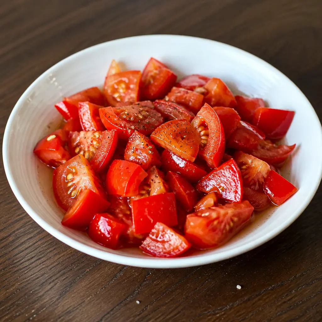 Summer Pepper and Tomato Salad