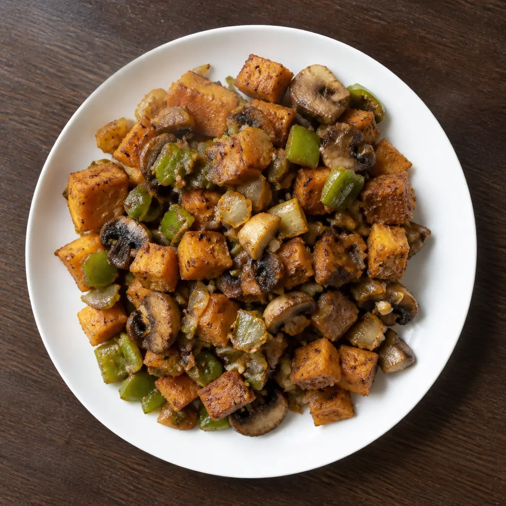 Sweet Potato and Mushroom Hash