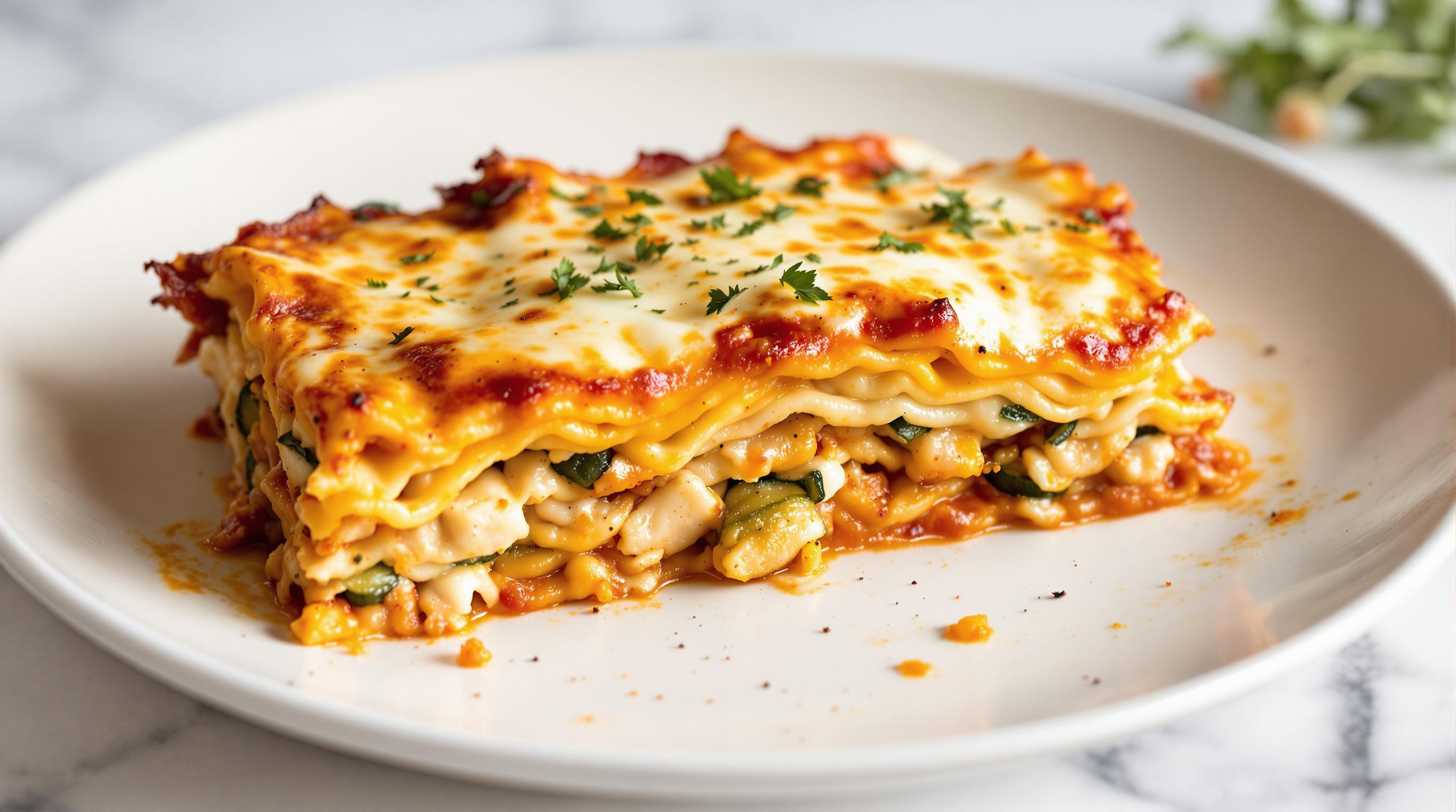 Tuna, Courgette and Red Pepper Lasagne