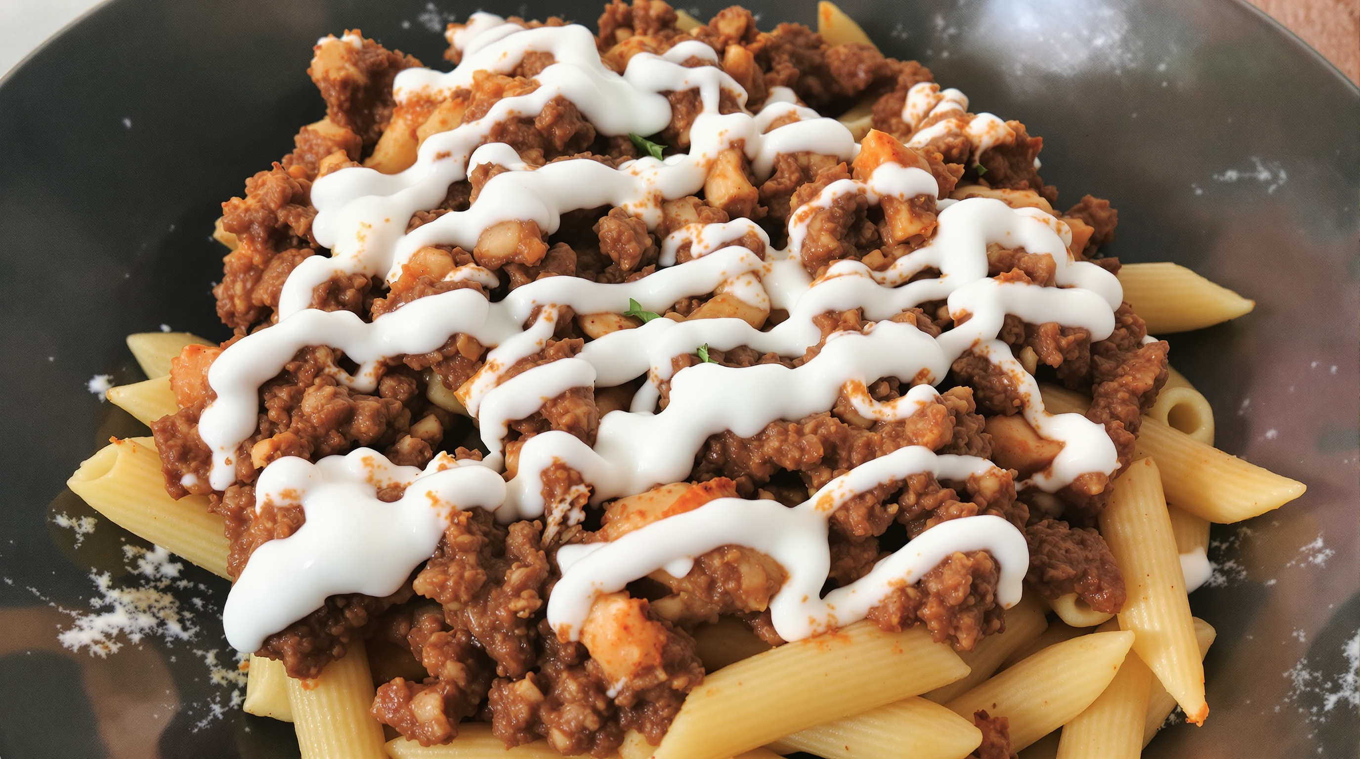 Turkish Lamb Pasta with Garlic Yogurt and Paprika Butter