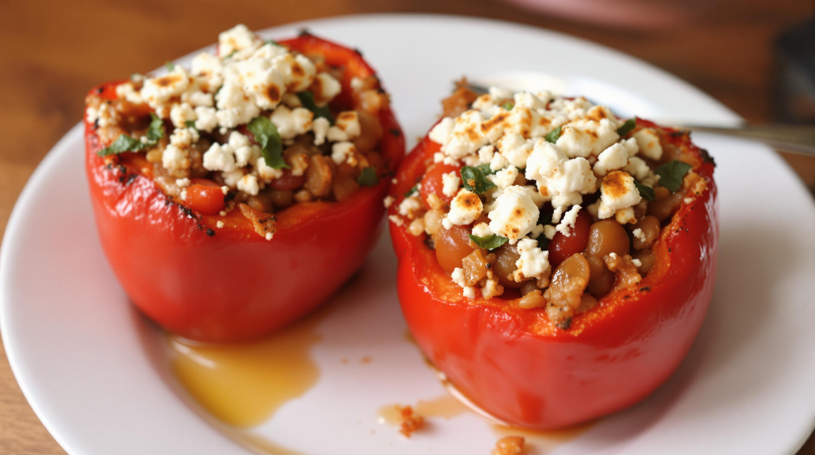 Vegetarian Mediterranean Stuffed Pepper