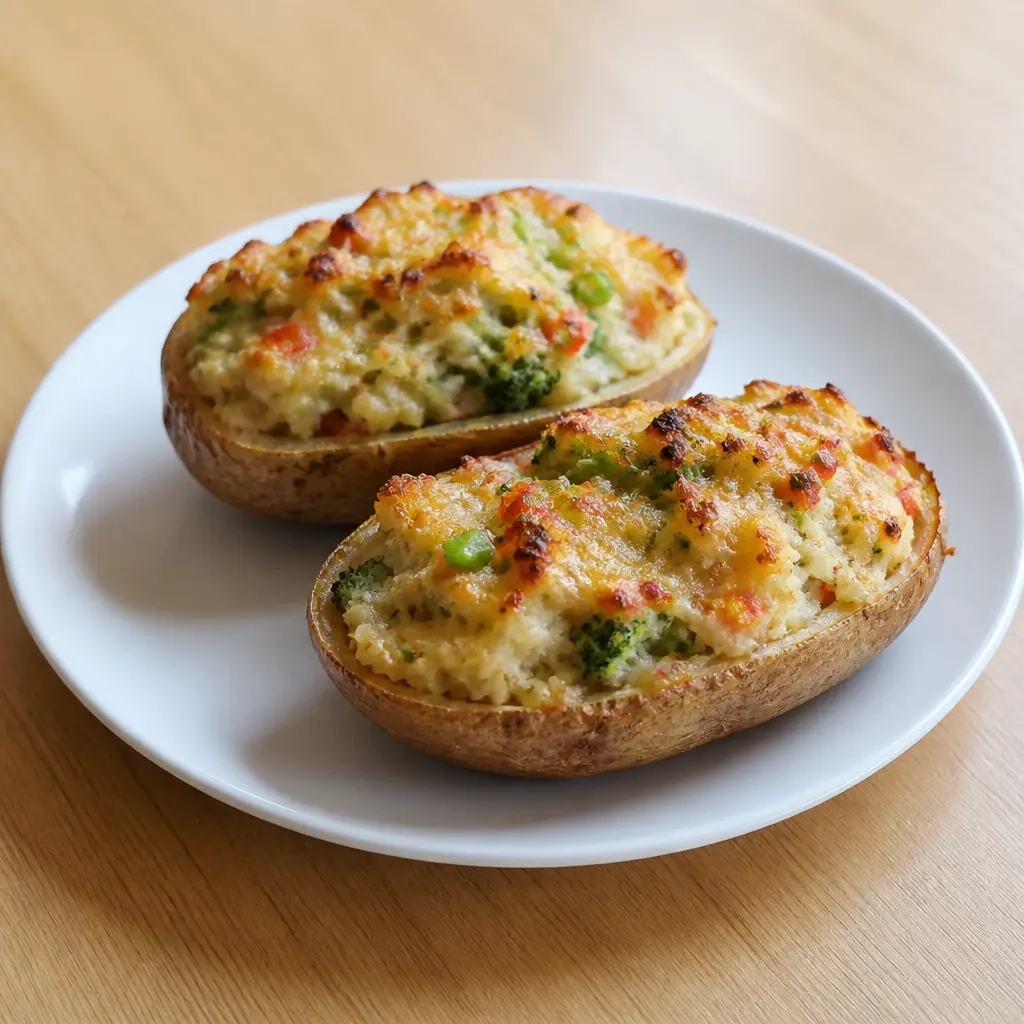 Veggie Twice Baked Potatoes