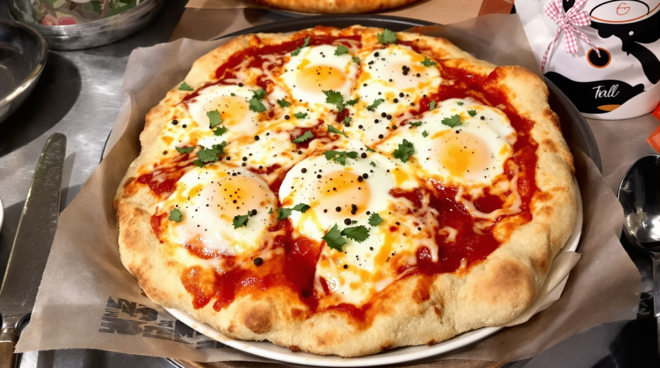 Viral Chicken and Egg Parmesan Pizza