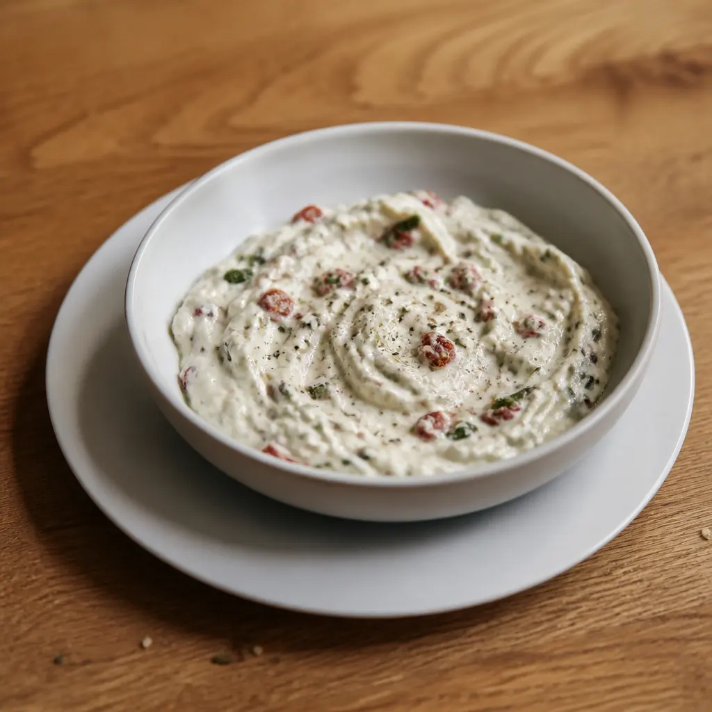 Yogurt with Sun-Dried Tomatoes & Basil