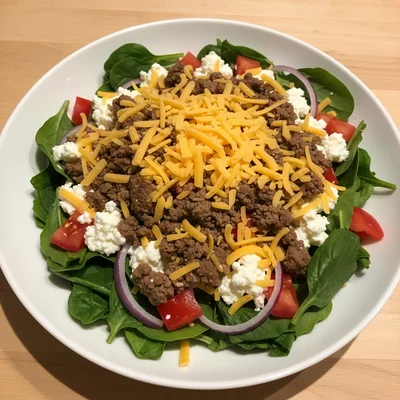 Cheese Burger Salad Bowl