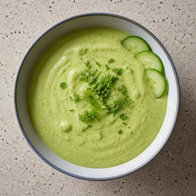 Chilled Cucumber Avocado Soup