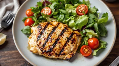 Coriander-Mint Yogurt Marinated Chicken