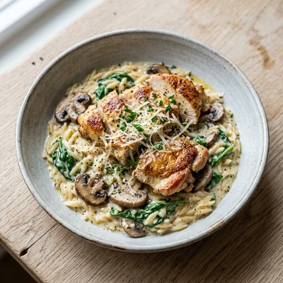 Creamy Chicken Orzo
