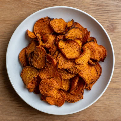 Curried Baked Carrot Chips