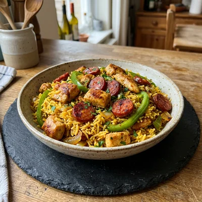 Easy Chicken and Chorizo Rice