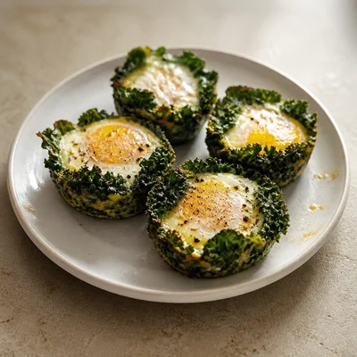 Kale and Egg Cups