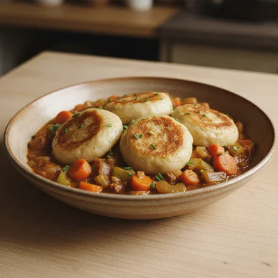 Miso Ragu Stew with Dumplings