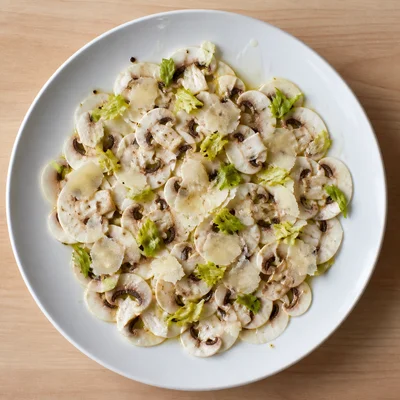 Mushroom Carpaccio with Parmesan