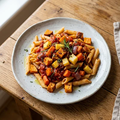 Pasta with Winter Ratatouille