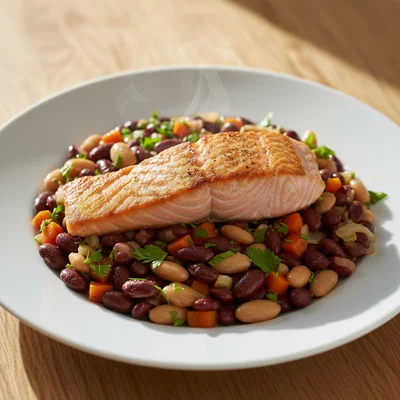 Simple Salmon and Bean Salad