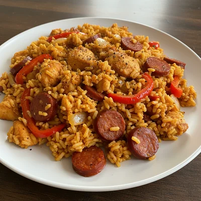 Spicy Chicken and Chorizo Jambalaya