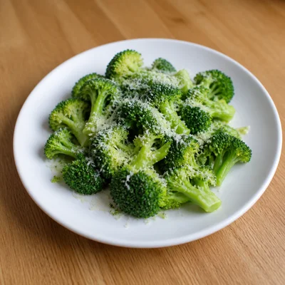 Steamed Broccoli with Olive Oil and Parmesan