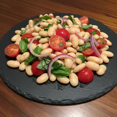 White Bean Salad with Tomato Vierge